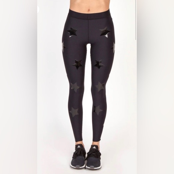Ultracore Ultra Lux Knockout Star Leggings in Black. Size Medium - Picture 2 of 4